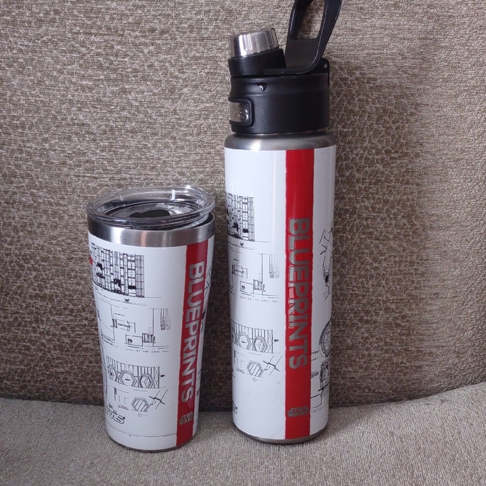 Blueprints Travel Mug and Water Bottle Set